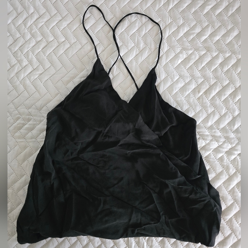 ViX Paula Hermanny Black Silk Alma Cami Tank - Picture 2 of 6